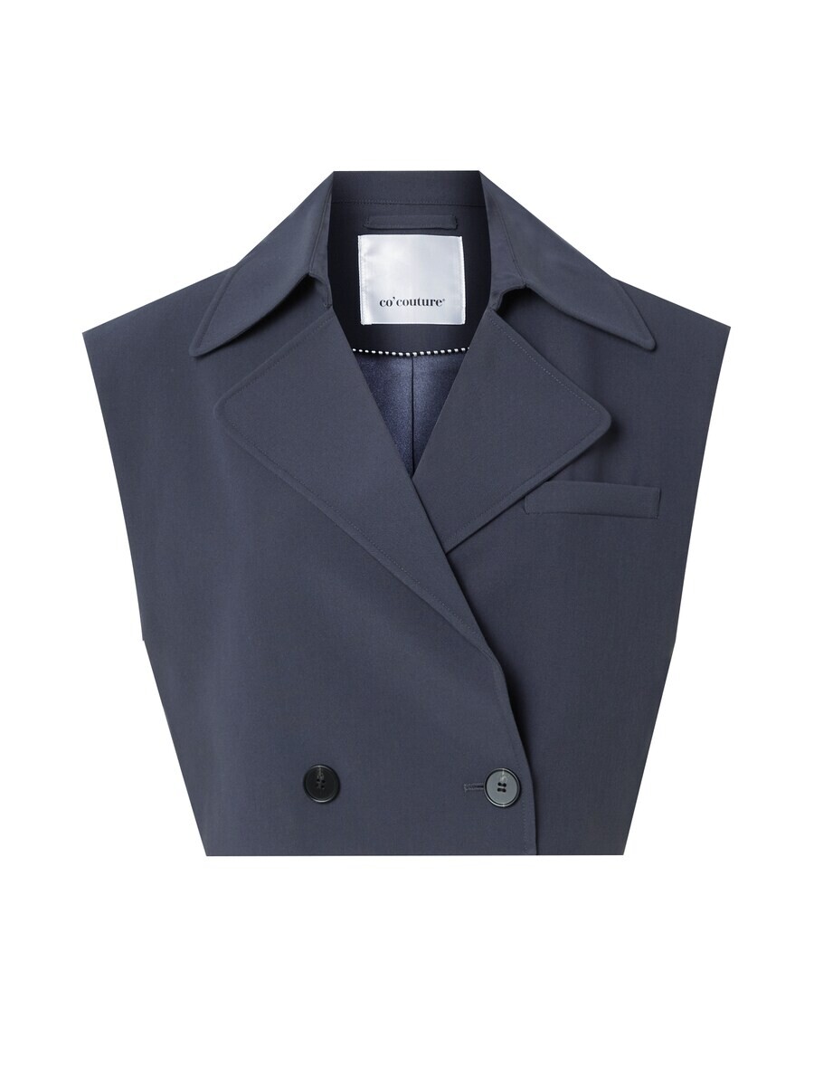 

Короткий блейзер co'couture Suit Vest Vola, базальтовый серый