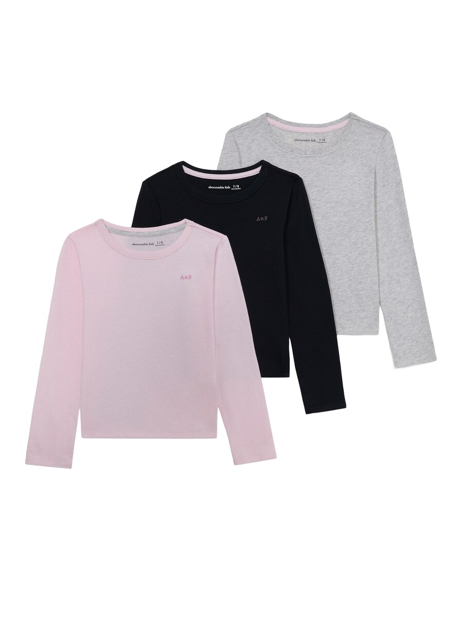 

Лонгслив Abercrombie & Fitch, mottled grey/Rose/Black