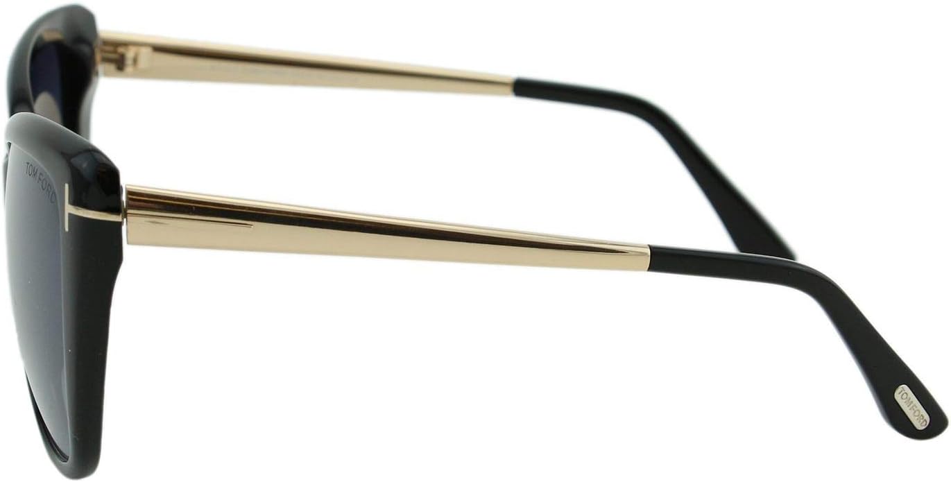 Солнцезащитные очки Tom Ford FT 0512 -F 01C, глянцево-черные/дымчатые зеркальные, Black Frame Material: Plastic Frame Type: Cat Eye Frame Style: Gender: Women Lens Color: Lens Material: Lens Width: Lens Height: 50 — фото 4