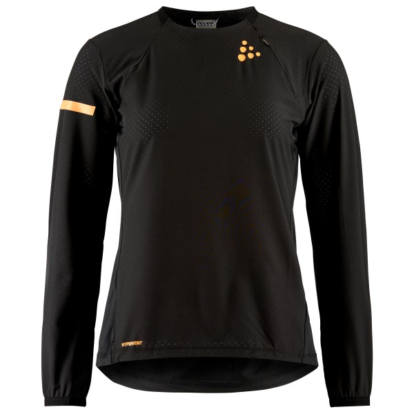 

Женская профессиональная футболка Hypervent L/S Wind Top 2 для бега Craft, черный