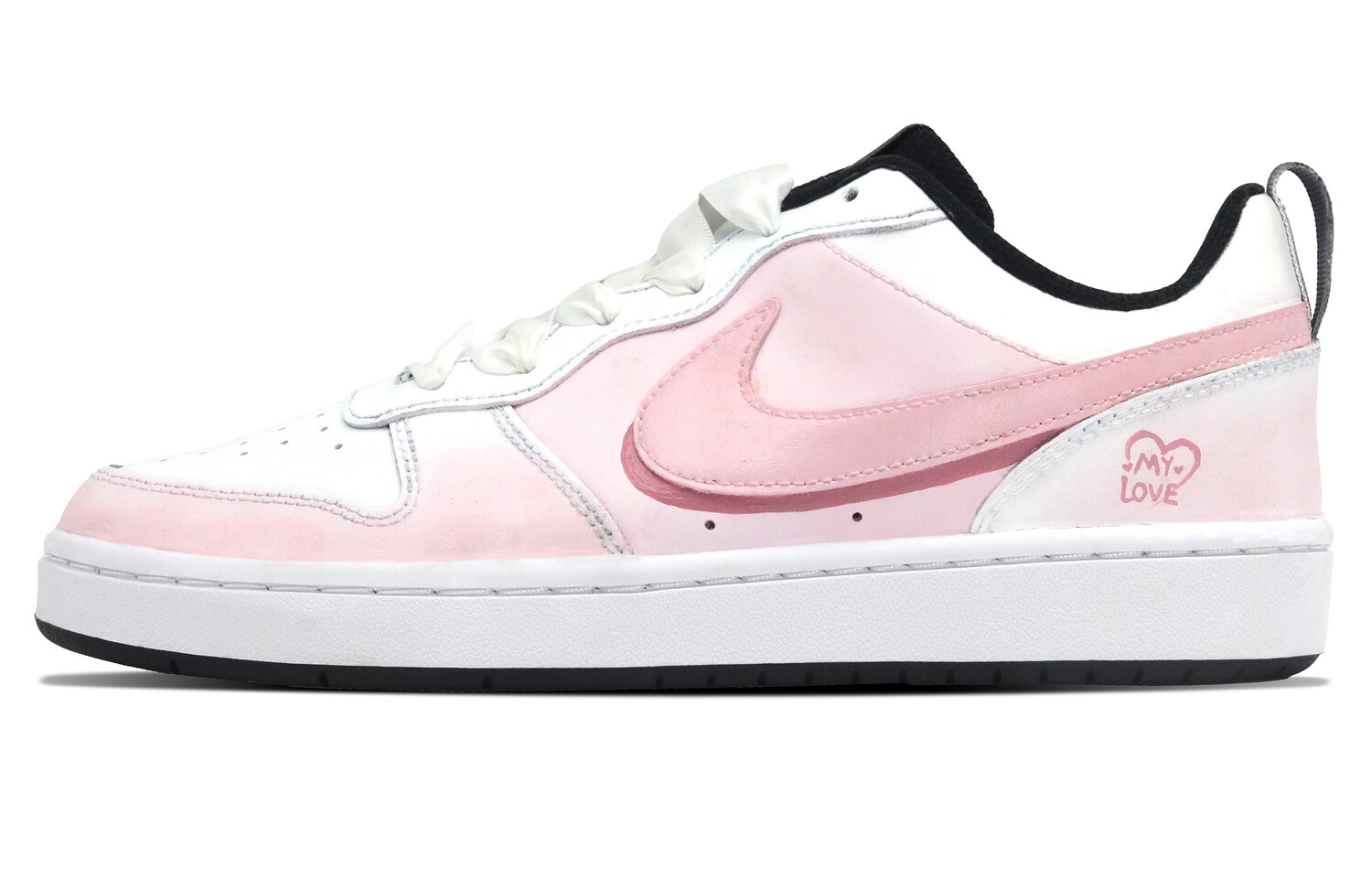 

Кроссовки для скейтбординга Court Borough женские, низкие, белый/розовый Nike