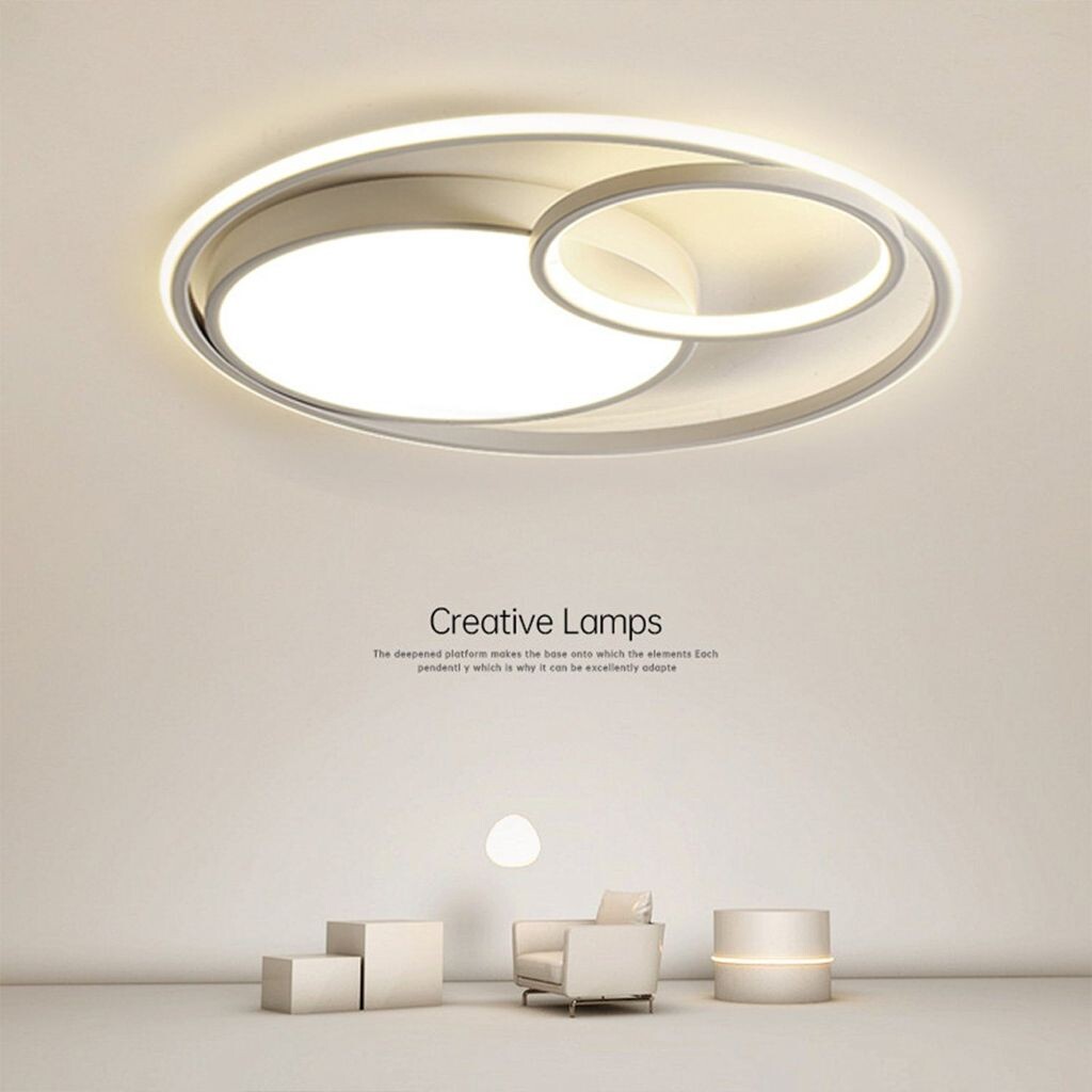 

Потолочный светильник Светодиодный потолочный светильник Ø40см, регулируемый с помощью пульта дистанционного управления Постоянно встроенный светодиод, 48Вт 3000-6500К, белый, современный круглый гостиная спальня Sross