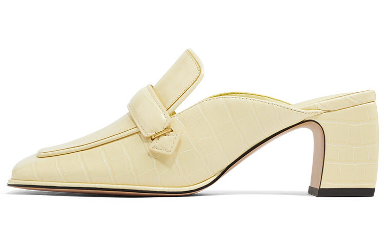 Туфли на высоком каблуке женские желтые Charles&Keith