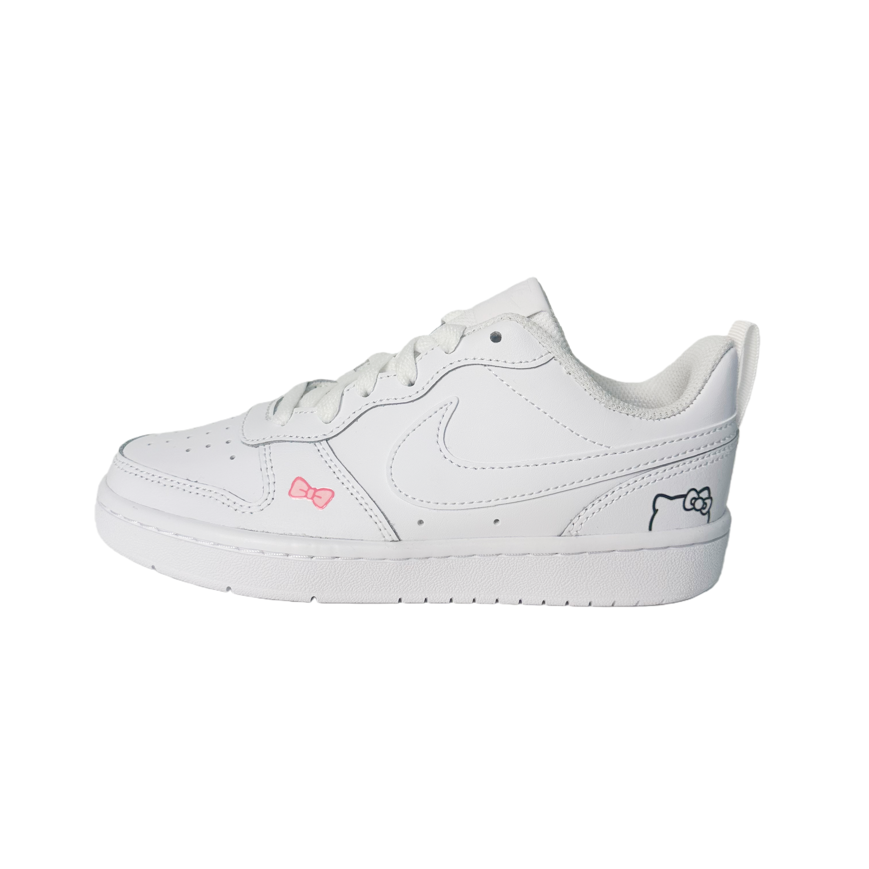 

Nike Кроссовки Court Borough Katy Bowknot Leather Low top Skateboard Unisex White