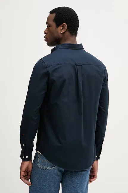 Рубашка из хлопка PEACHED OXFORD LS U.S. Polo Assn., синий — фото 3
