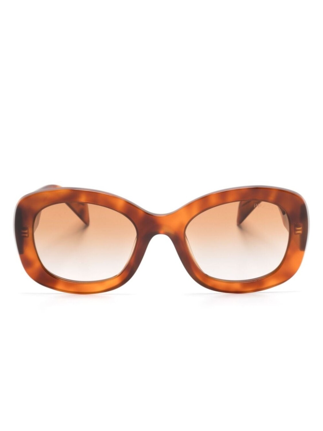 

Солнцезащитные очки Prada Eyewear PRA13S в большой оправе, коричневый