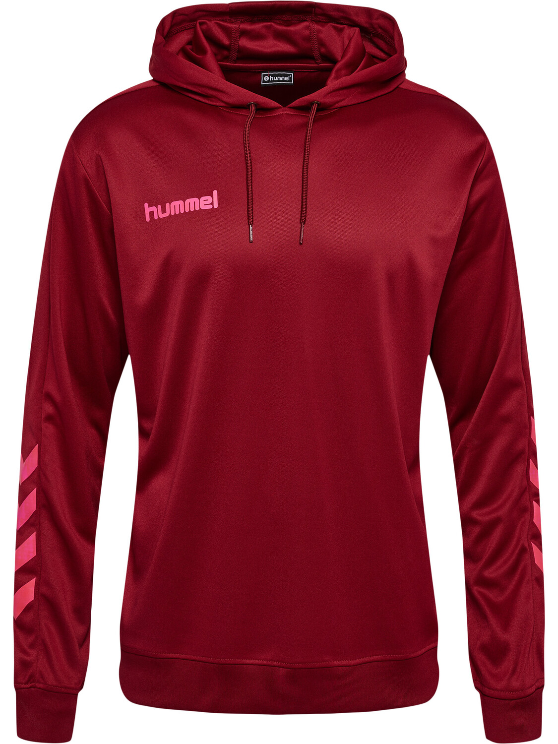 

Толстовка Hummel Poly Hoodie Hmlpromo Poly Hoodie, цвет BIKING RED/RASPBERRY SORBET