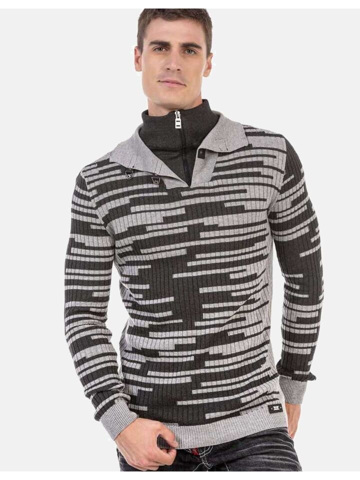 

Пуловер Cipo & Baxx Pullover, цвет GREY-ANTHRACITE