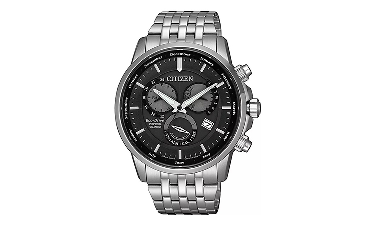 

CITIZEN Часы Ecology Drive Collection Solar Quartz Movement Stainless Steel Strap Watch Men's Watch Black Dial BL8150 86H, Black