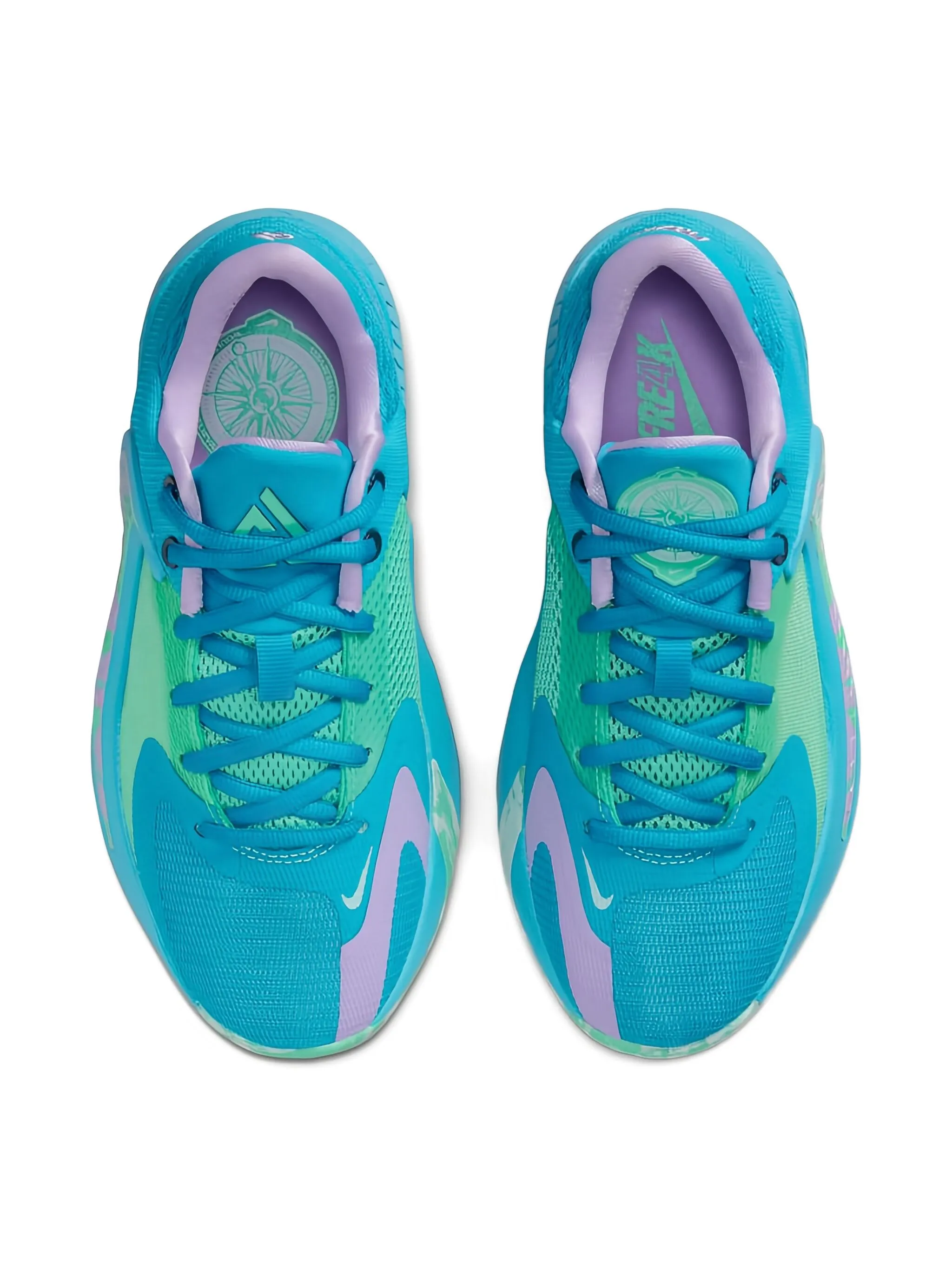 Кроссовки Zoom Freak 4 Laser Blue/Light Menta/Glacier Blue/Lilac Nike Kids, синий — фото 4