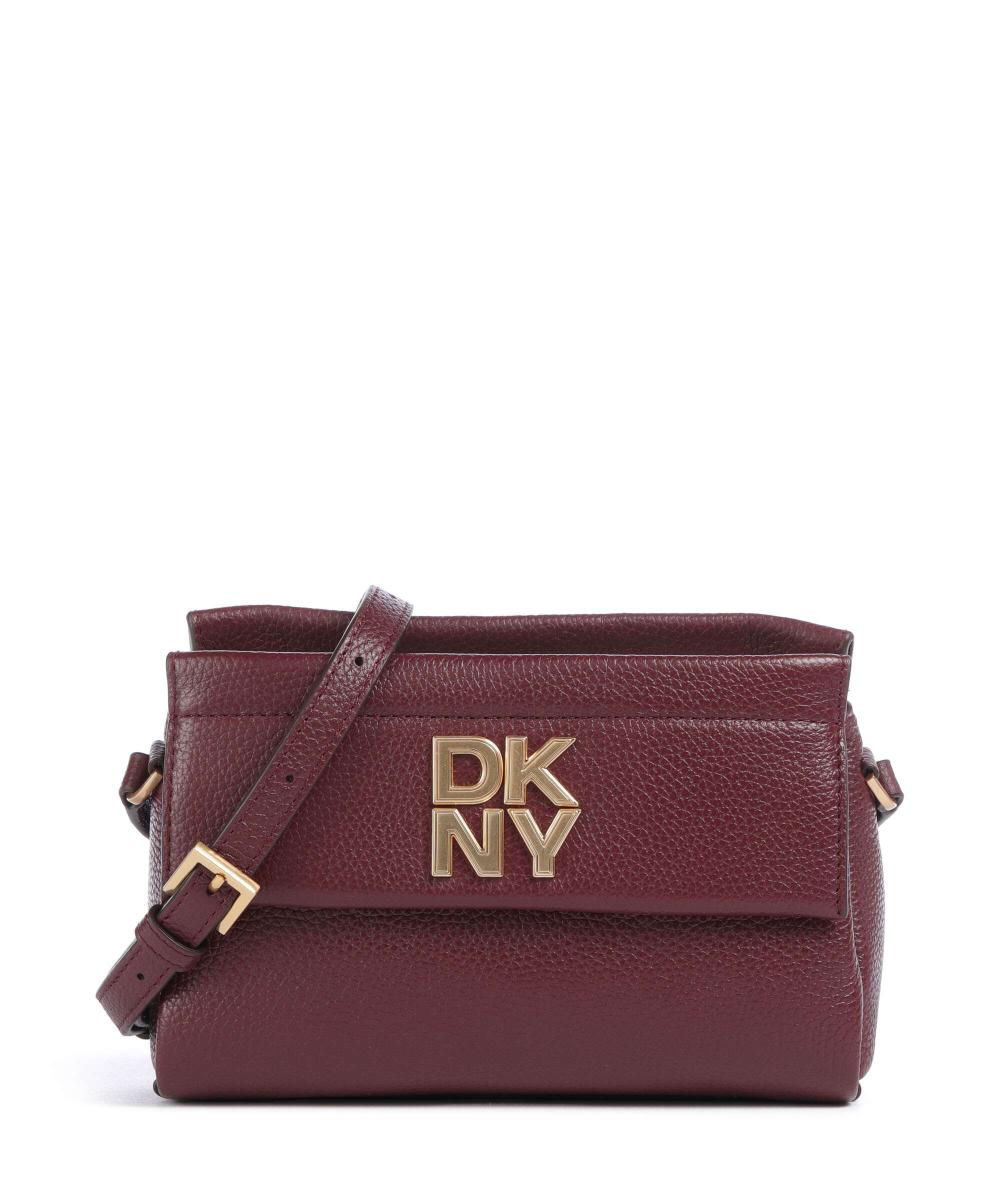 

Розовая сумка через плечо из зернистой коровьей кожи Dkny, фиолетовый