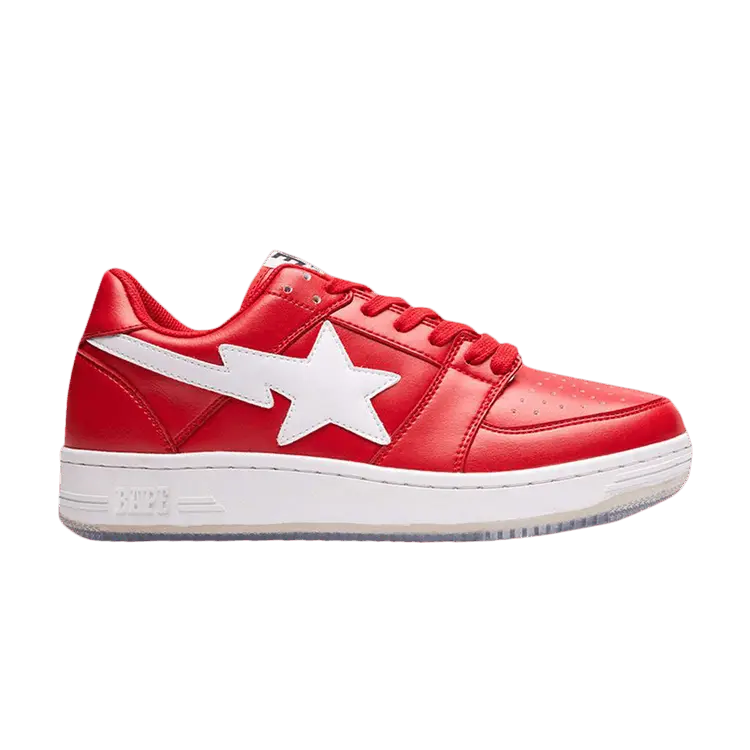 

Кроссовки BAPE Bapesta Low 'Shark Sole - Red', красный