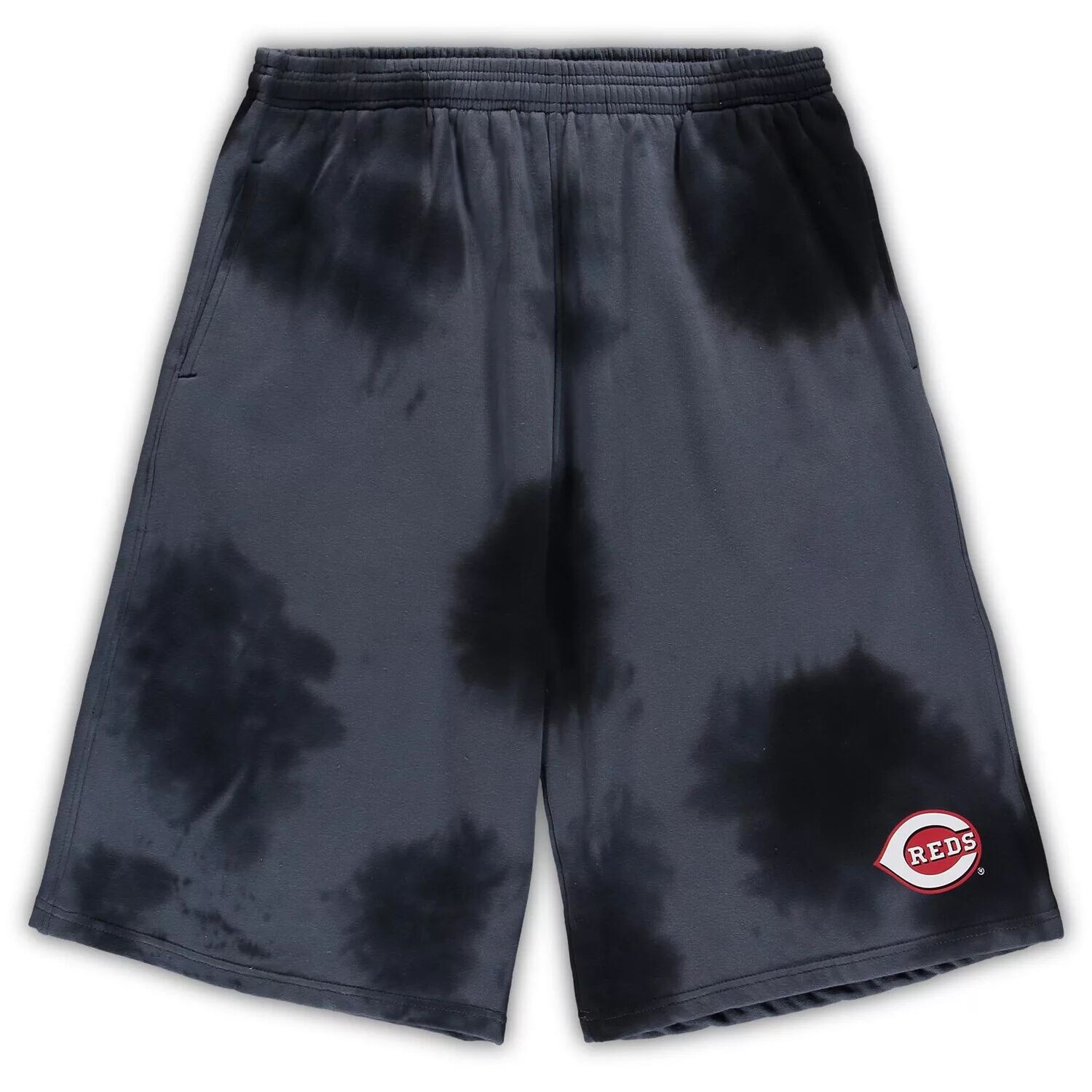 

Мужские черные флисовые шорты Cincinnati Reds Big & Tall Tye Dye
