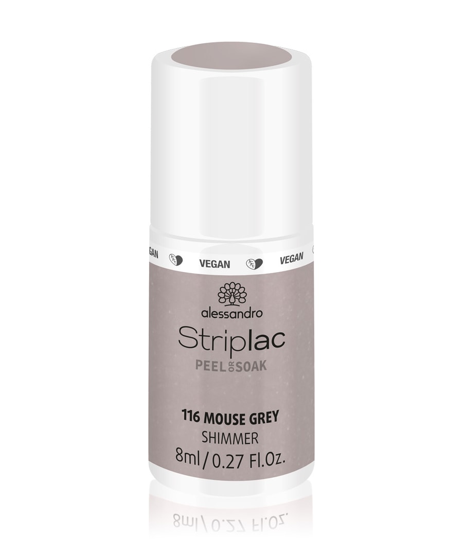 

Лак для ногтей Alessandro Striplac Peel or Soak, Nr. 116 - Mouse Grey, 8 ml