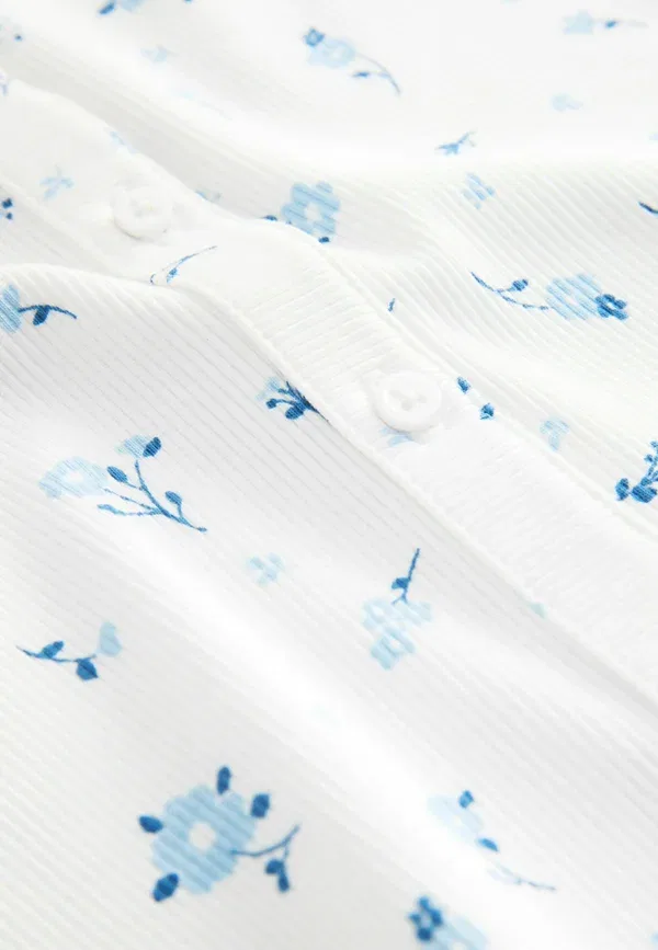 Кардиган Next, white ditsy floral, белый с мелким цветочным принтом — фото 4
