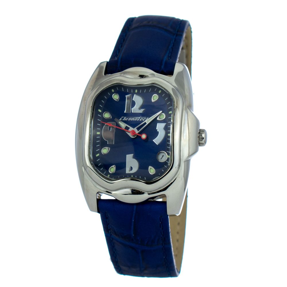 

Часы из синей кожи Chronotech