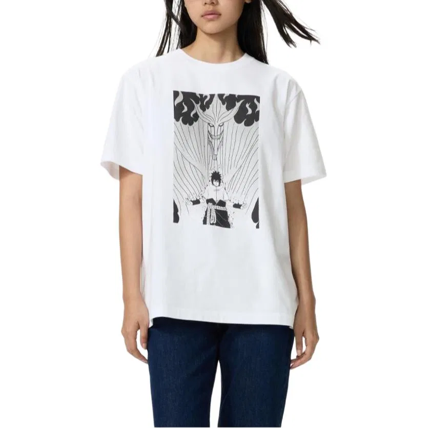 Футболка Unisex UNIQLO x HUOYINGRENZHE White — фото 4