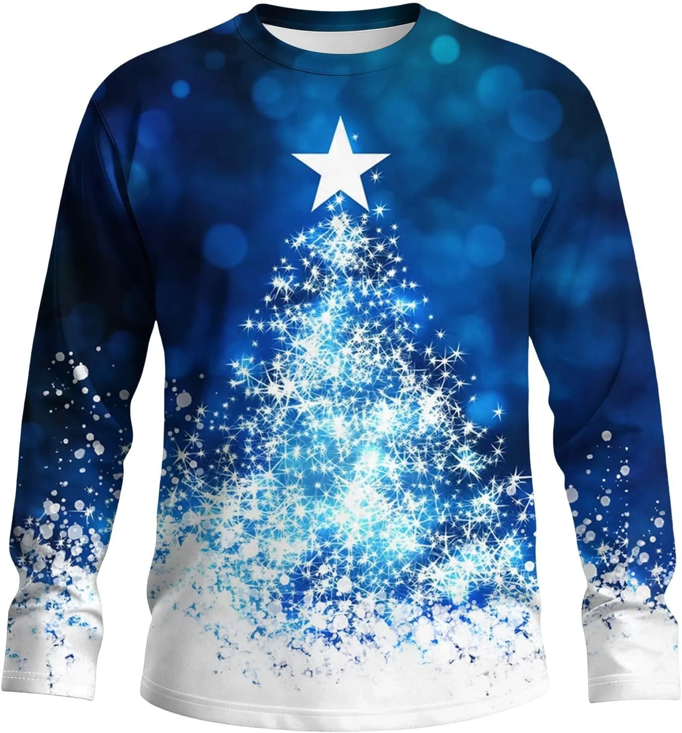 

Футболка Ugly Christmas с длинным рукавом для мужчин и женщин, смешная новогодняя принтованная толстовка, Casual, теплая, с круглым вырезом (XS-5XL)