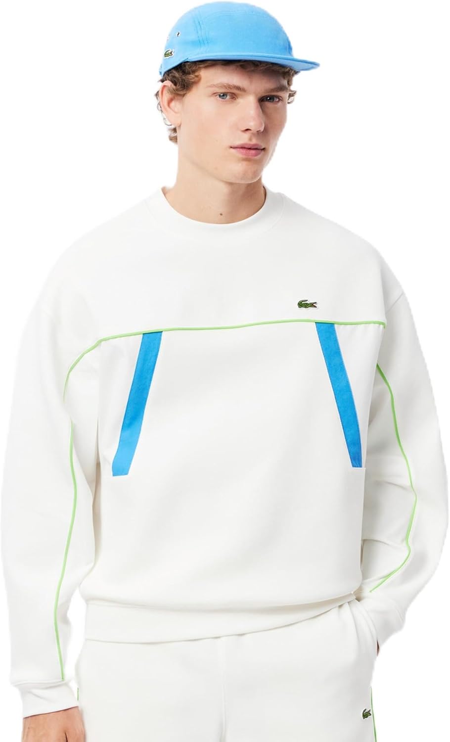 

Мужская толстовка Lacoste с двусторонним круглым вырезом SH3441-99, светло-бежевый