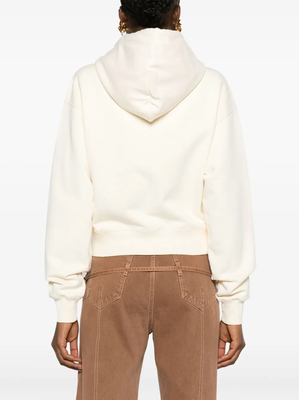 Толстовка Le Hoodie Gros Grain с логотипом JACQUEMUS, нейтральный — фото 4