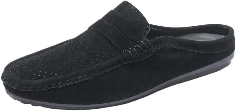 Лоферы замшевые мужские Vintage, Black UOPYNE