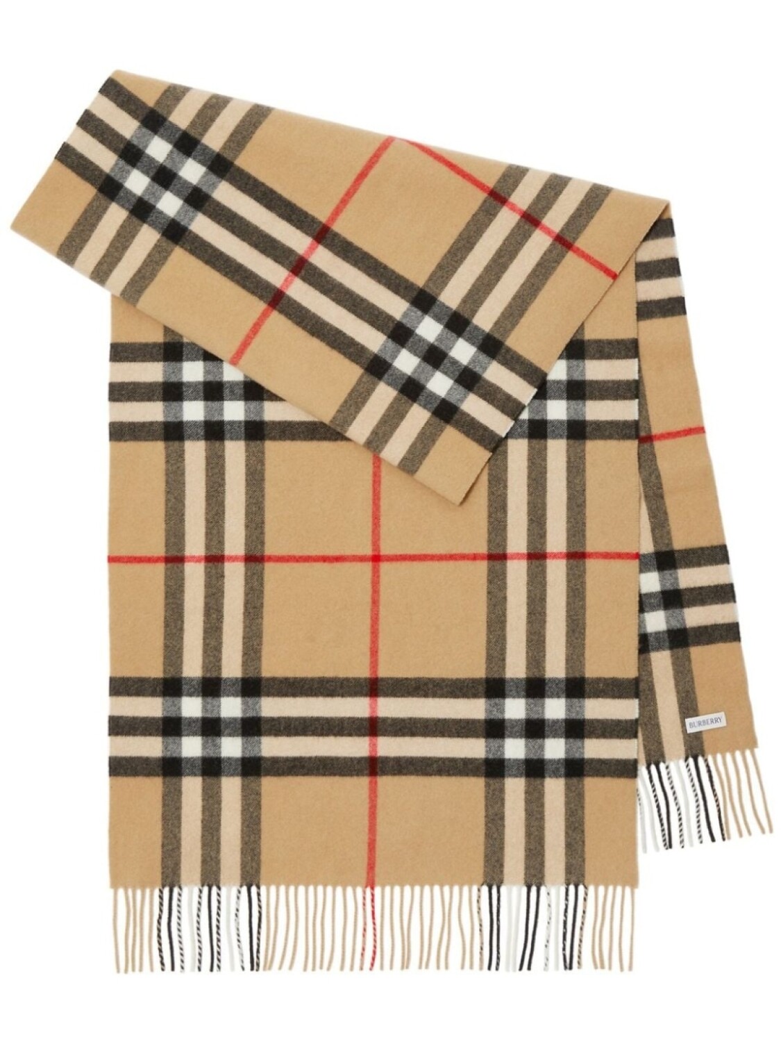 

Burberry кашемировый шарф в клетку, нейтральный цвет