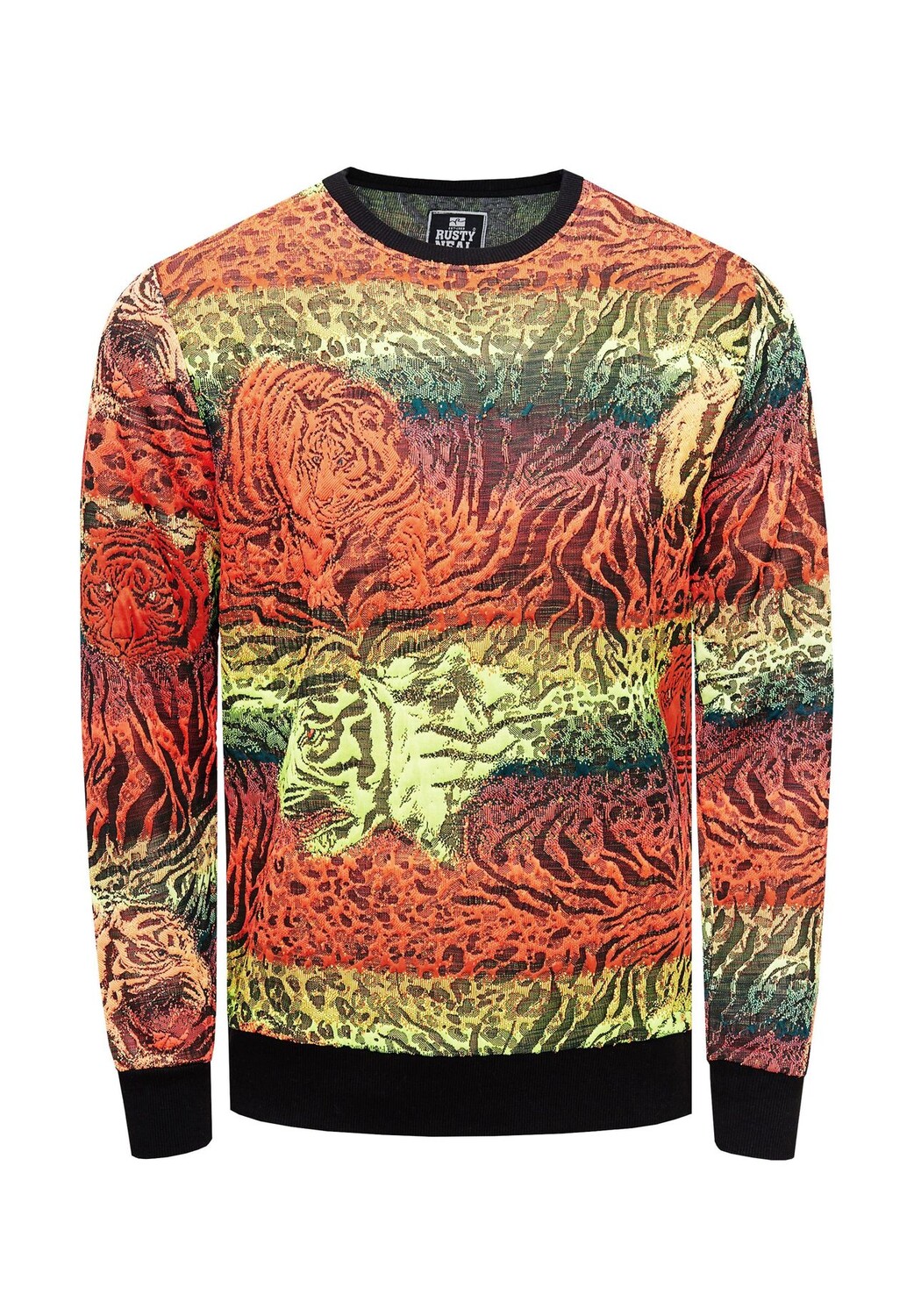 

Толстовка Rusty Neal Sweater с модным тигровым рисунком RUSTY NEAL, красный