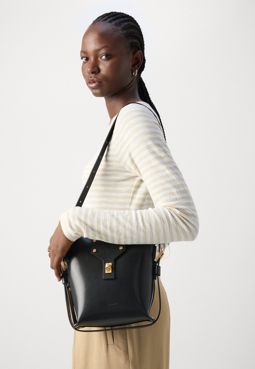 

Топ с длинными рукавами Long Sleeve Boat Neck Striped Marc O'Polo, кремовый