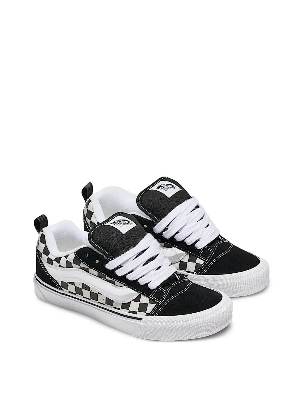 Кеды Knu Skool Checkerboard Vans Kids, черный