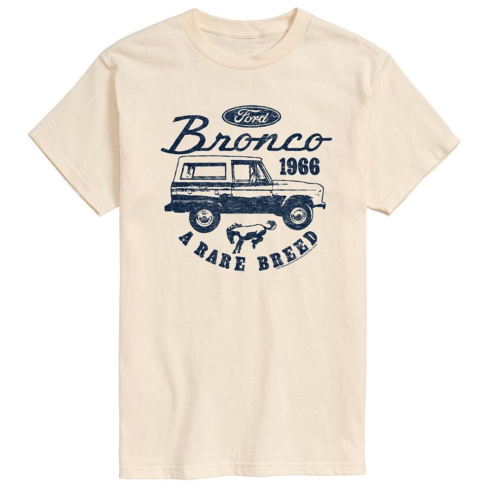 

Мужская футболка с рисунком Ford Vintage Bronco Rare Breed Licensed Character, цвет Cream