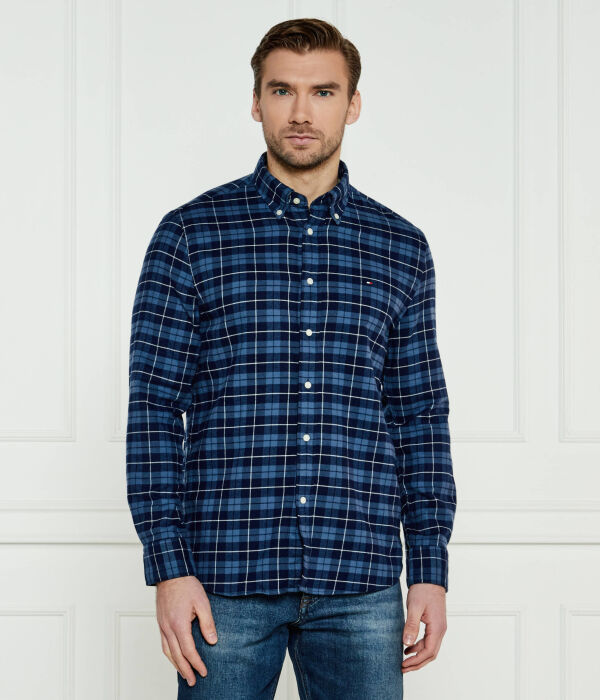 

Рубашка мужская Tommy Hilfiger в клетку, синий