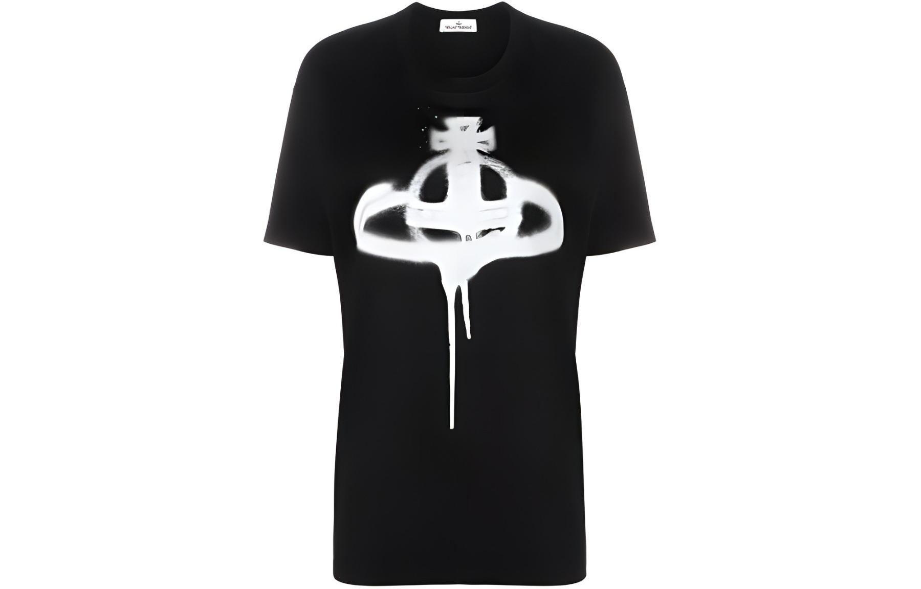 

Vivienne Westwood Футболка женская черная, Черный, Vivienne Westwood Футболка женская черная