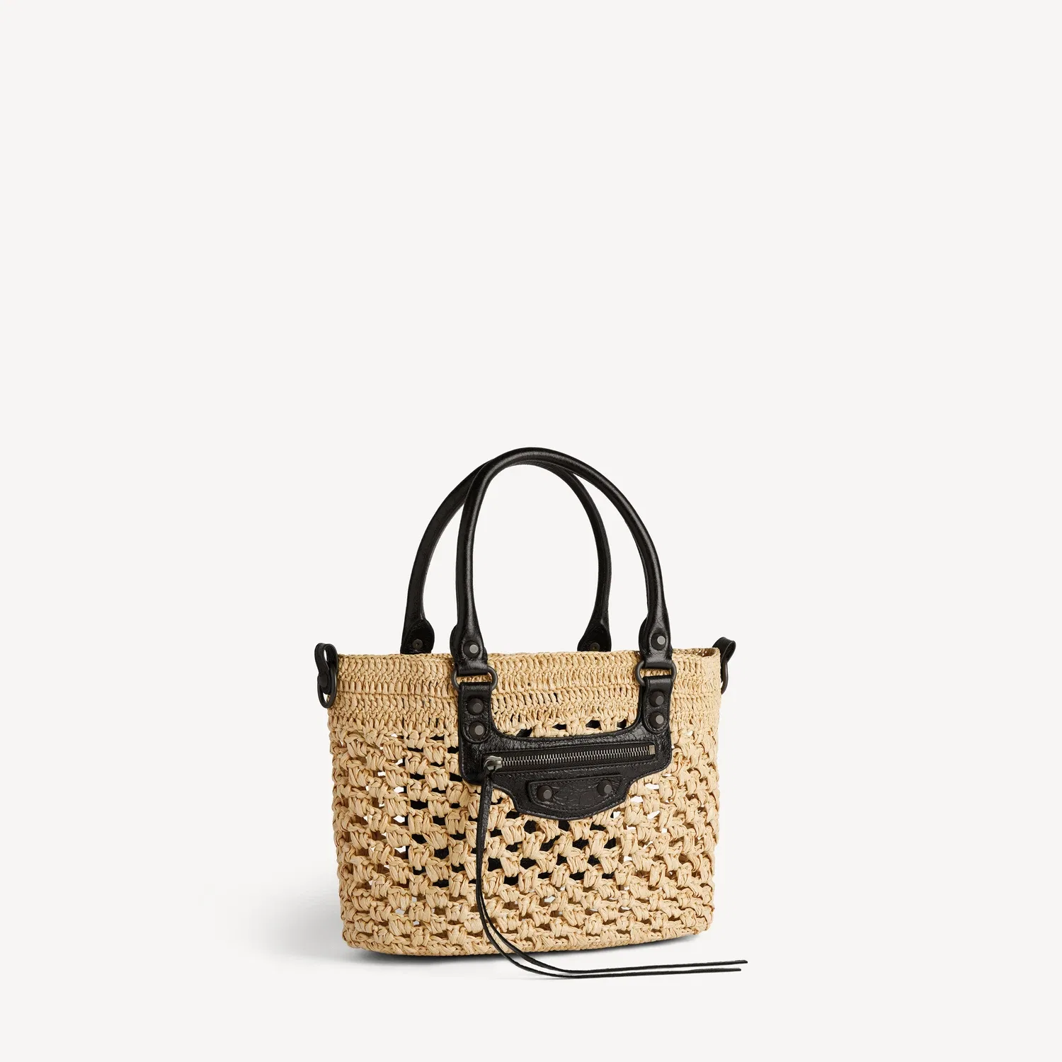Женская сумка Le City Basket Small в цвете натуральный/черный BALENCIAGA — фото 2