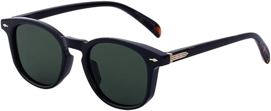 

Модные круглые женские солнцезащитные очки в стиле ретро с заклепками, мужские очки для вождения, градиентные темно-зеленые солнцезащитные очки в стиле панк, очки с защитой от УФ-излучения UV400 KTUCN, Hd2