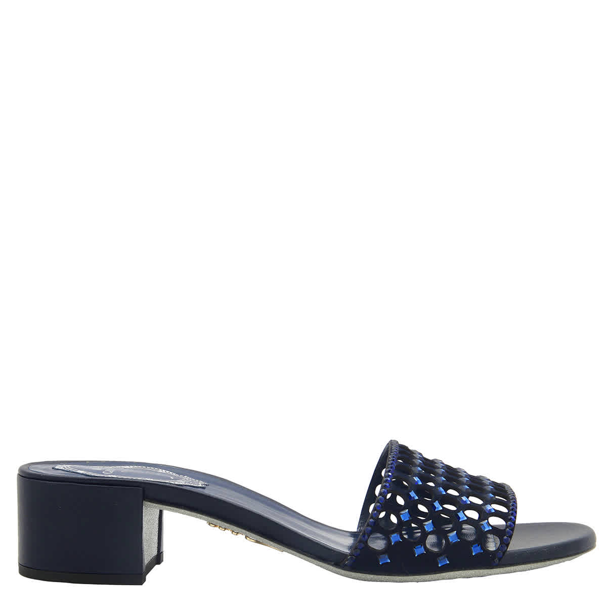 Rene Caovilla Jeweled Slider Sandals Rene' Caovilla, синий