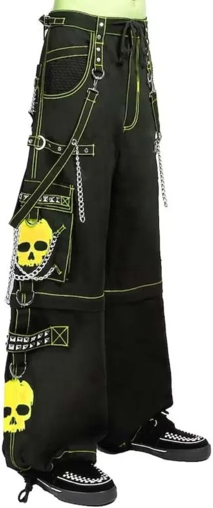 Джинсы с цепями Gothic, черные