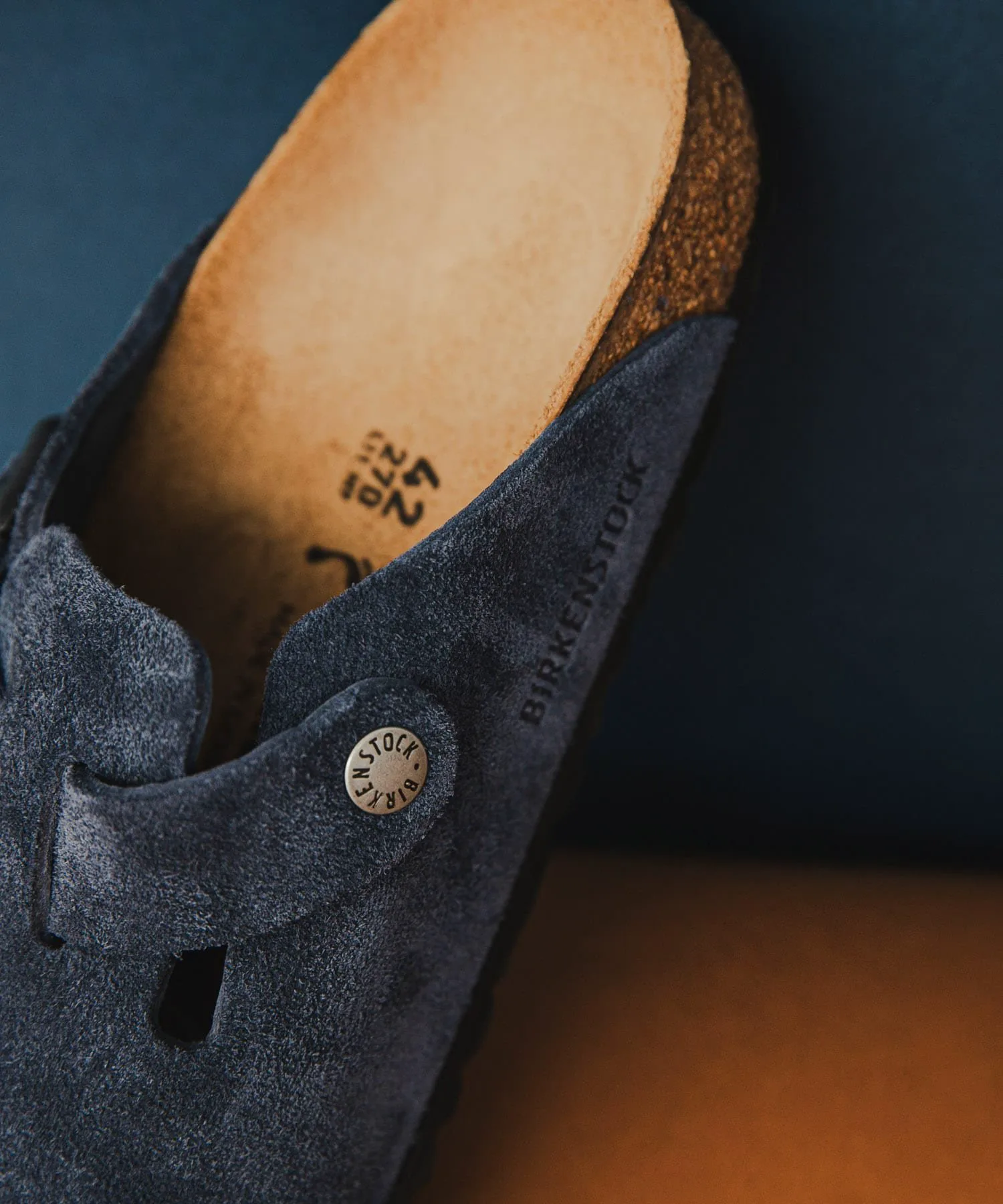 Сандалии Эксклюзивная модель BIRKENSTOCK Boston (узкая) Urban Research, New Navy