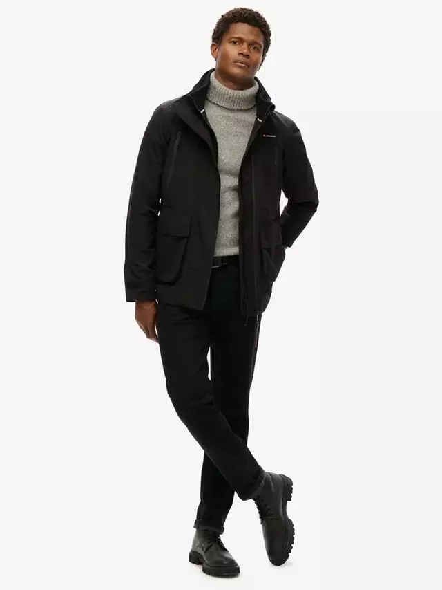 Ветровка Ultimate без капюшона Superdry, Black — фото 4
