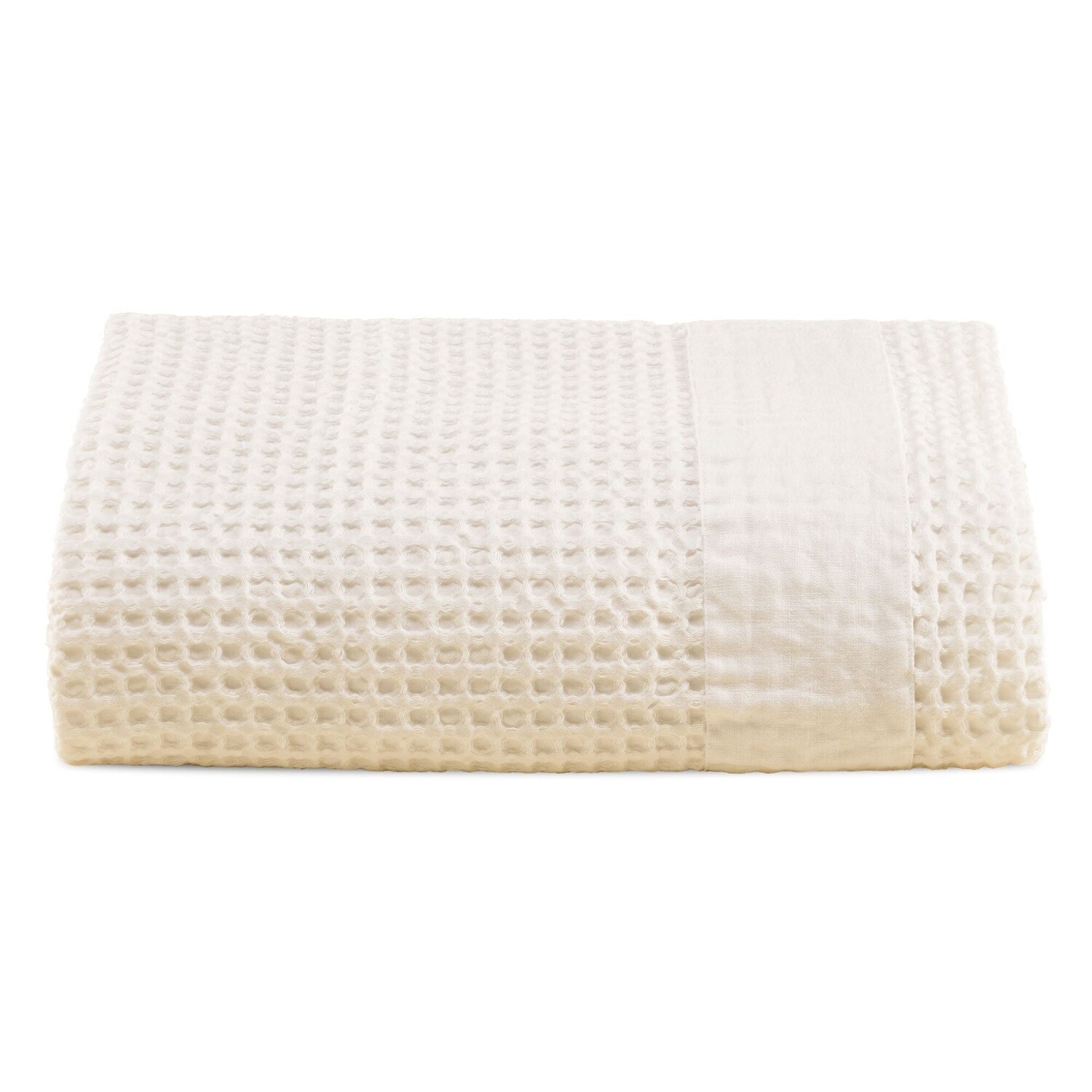 

Полотенце StoneWashed Honeycomb с льняной каймой - Jaspy Lisola Stone, слоновая кость