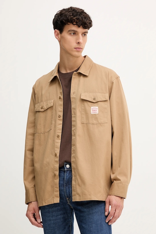 

Хлопковая рубашка Levi'S, коричневый