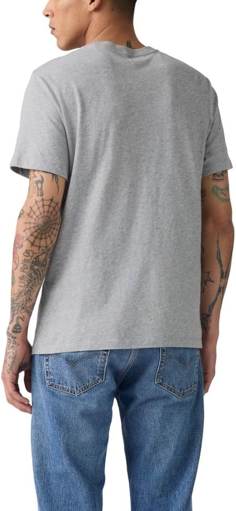 Мужская техническая футболка Levi's с коротким рукавом, (New) Mid Tone Grey Heather — фото 2