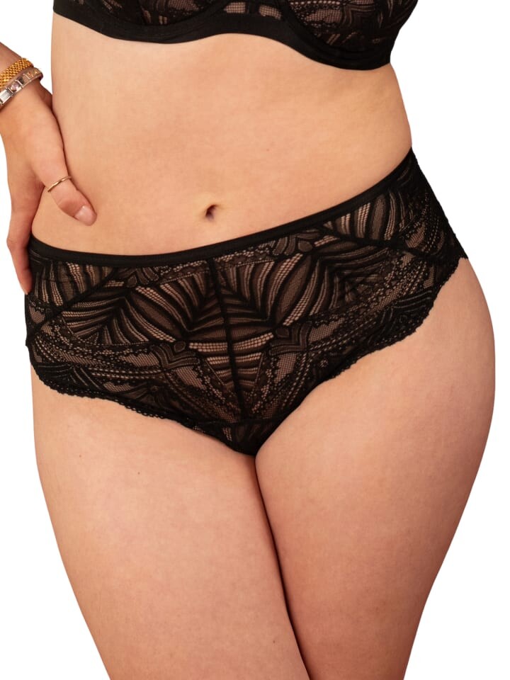 

Трусы SugarShape High-Panty LUXE, цвет black beige