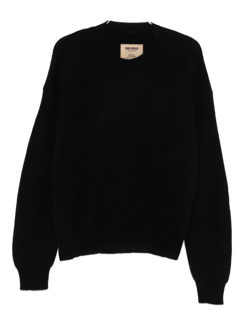 

Свитер с круглым вырезом Uma Wang, черный