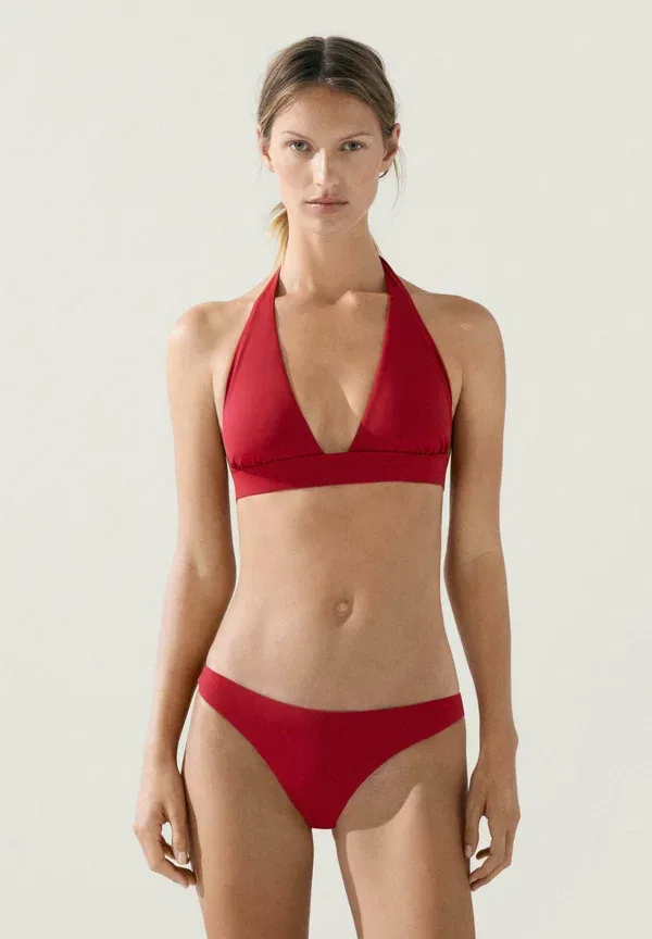 Топ-бикини треугольник Massimo Dutti, красный — фото 2