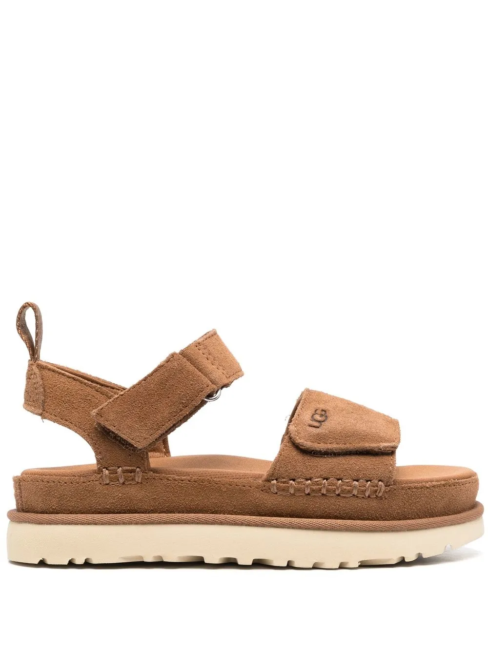 Сандалии на липучках UGG, коричневый