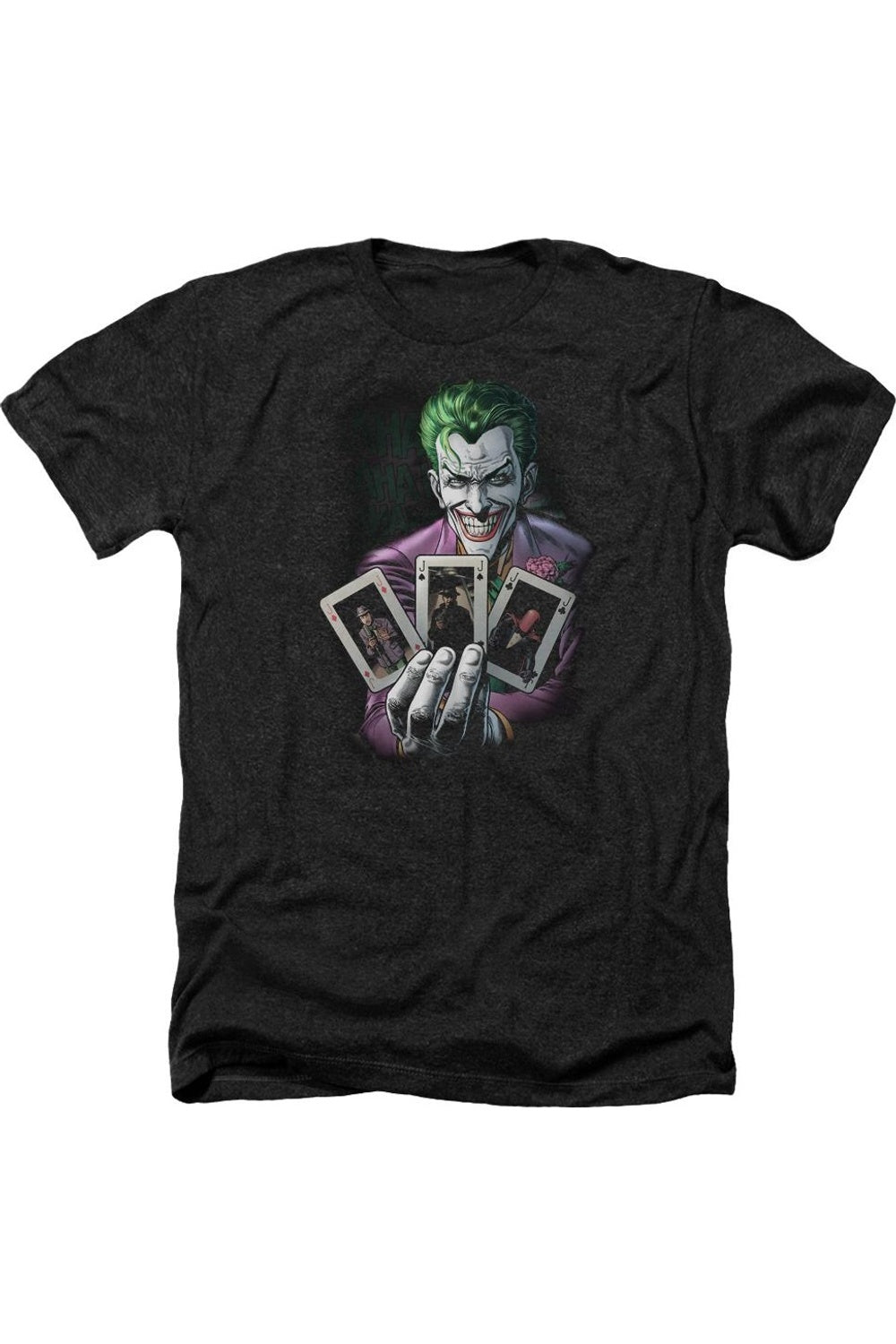 

Футболка / футболка Batman 3 Of A Kind для взрослых Heather Gildan, черный