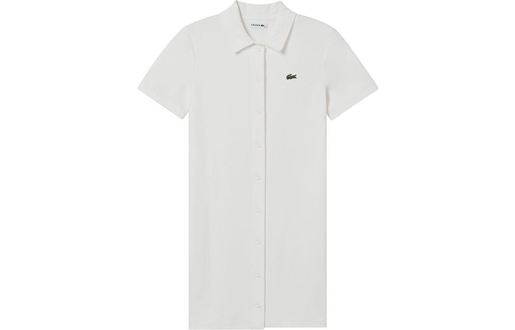 

Платье с короткими рукавами женское, цвет Off White Lacoste