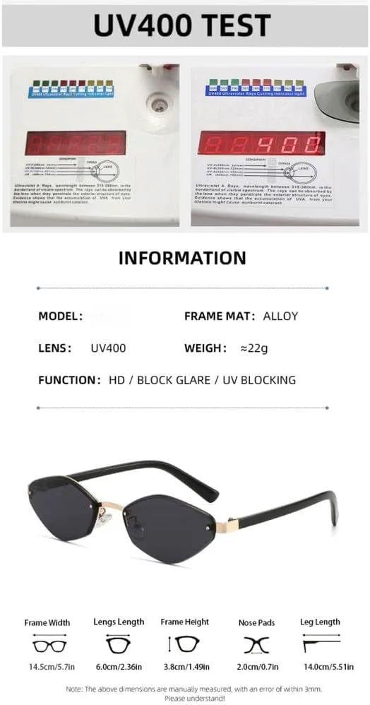 

Винтажные солнцезащитные очки в форме «кошачий глаз» с многоугольной оправой, модные и стильные, незаменимый аксессуар для создания стильного образа UJNHGQ, Red