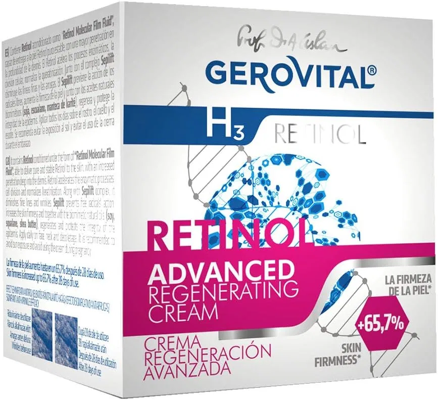 Крем для лица Gerovital — Дневной с ретинолом Gelobital H3 Retinol Advanced Regenerie Cream, 50 мл — фото 2