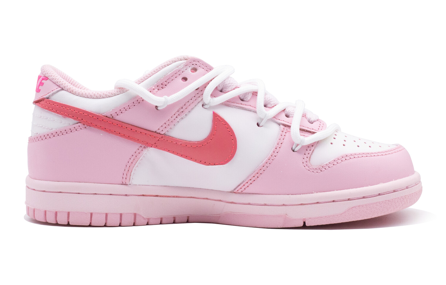 

Кроссовки для скейтбординга Dunk женские с низким верхом белый/розовый Nike